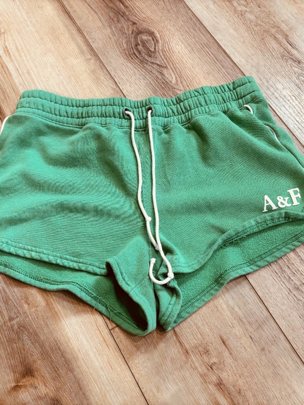 Abercrombie & Fitch Women’s Lounge Shorts Green Drawstring Casual Medium